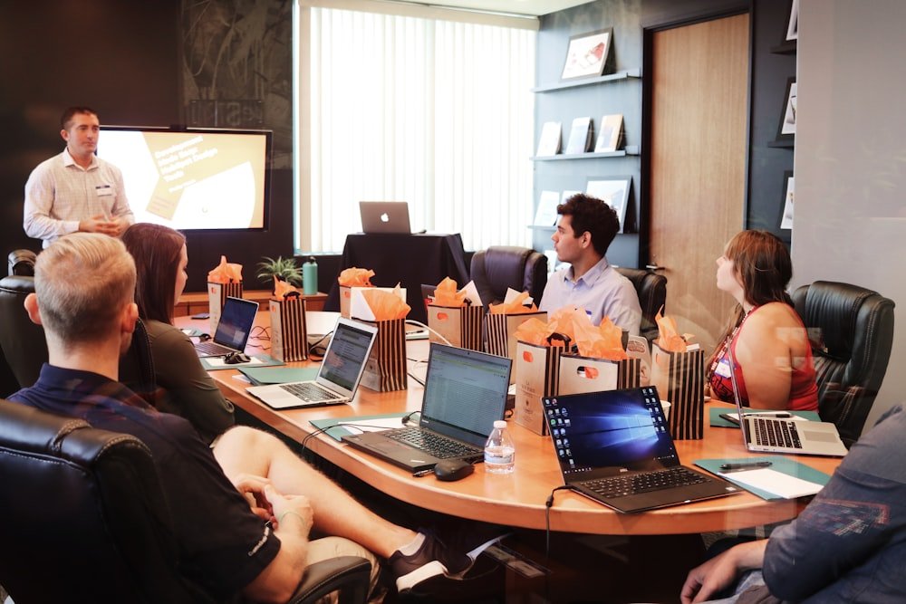 Business professionals and corporate strategy