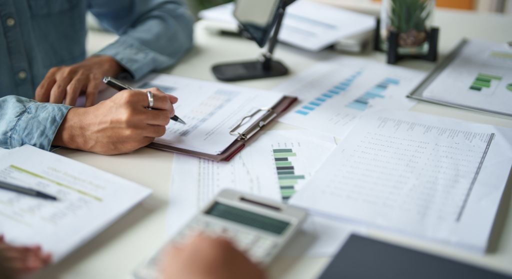 Sophisticated financial management dashboard visual